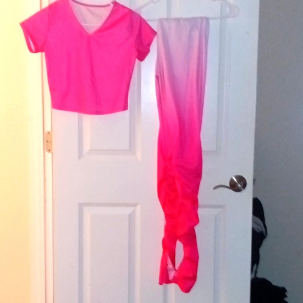 New ladies 2 piece set crop top